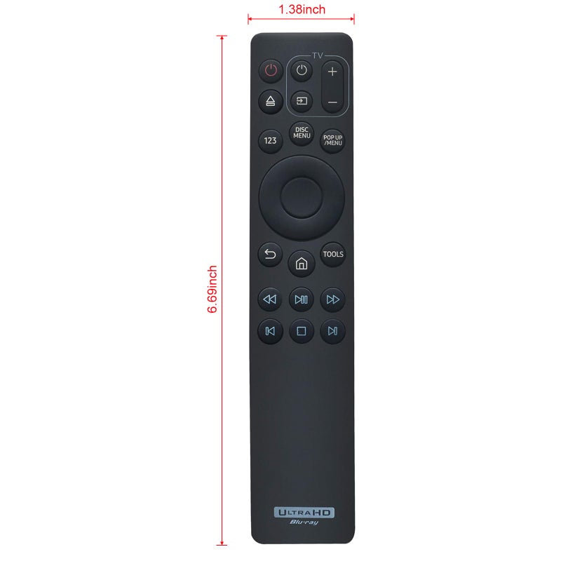 Vinabty AK59-00180A Replaced Remote fit for Samsung 4K Ultra HD Blu-ray Player UBD-M7500 UBD-M9500 UBD-M8500 UBD-M9000 UBD-M9700 UBD-M8500/ZA UBD-M7500/ZA UBD-M9500/ZA UBD-M9700/ZA UBDM8500/ZA AK63-01068A - Image 5